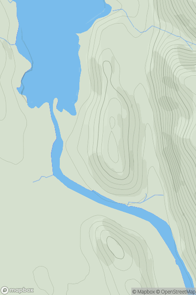 Thumbnail image for Torr Mor [Moidart and Ardnamurchan] showing contour plot for surrounding peak